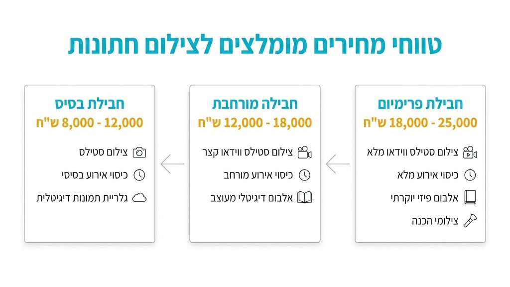 טבלת מחירים והשוואת עלויות לצלם מגנטים לחתונה