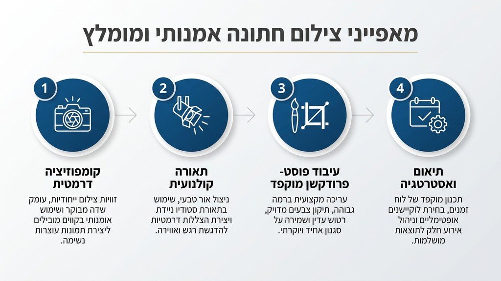 צילום חתונה אמנותי באזור המרכז