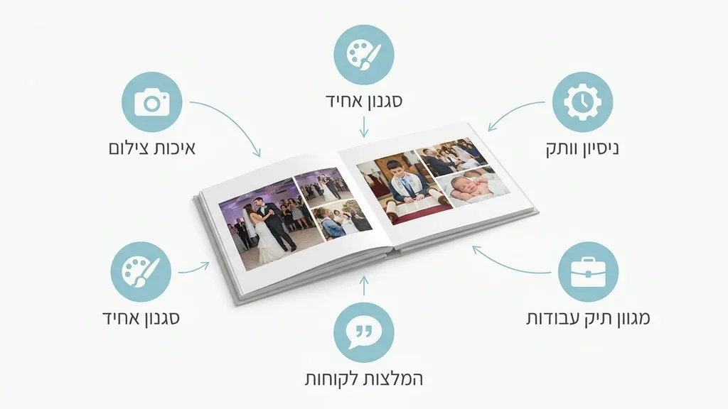 צלם מקצועי מתעד משפחה באירוע באווירה טבעית ושמחה