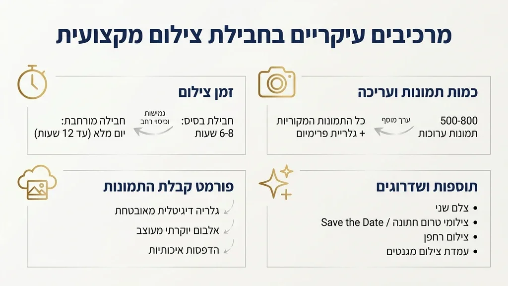 נוצר על ידי מודל בינה מלאכותית Gemini Pro ציוד צילום מקצועי ומצלמות על שולחן באולם אירועים