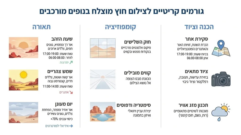 כלה בשמלת חתונה לבנה על רקע נוף מדברי אדמדם
