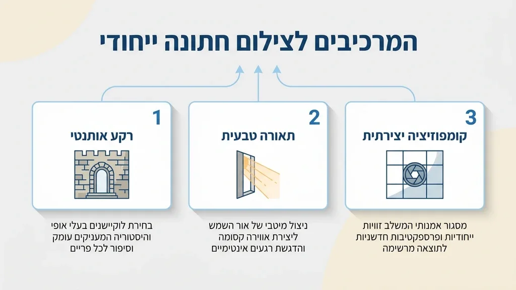 צילום זוגי בסמטאות העתיקות של צפת