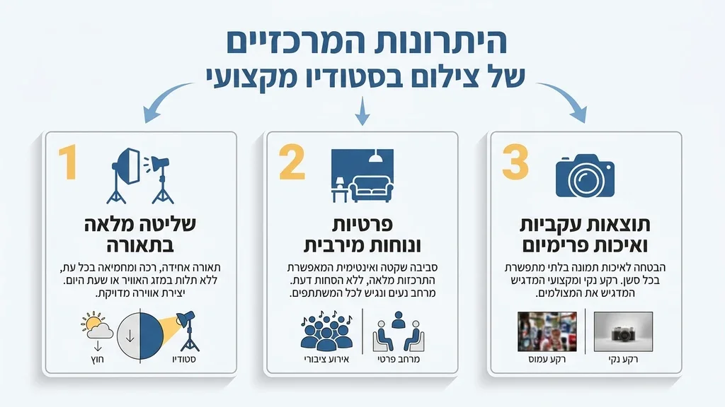 נוצר על ידי מודל בינה מלאכותית Gemini Pro נערה מצטלמת בסטודיו מקצועי עם תאורה מחמיאה ורקע נקי