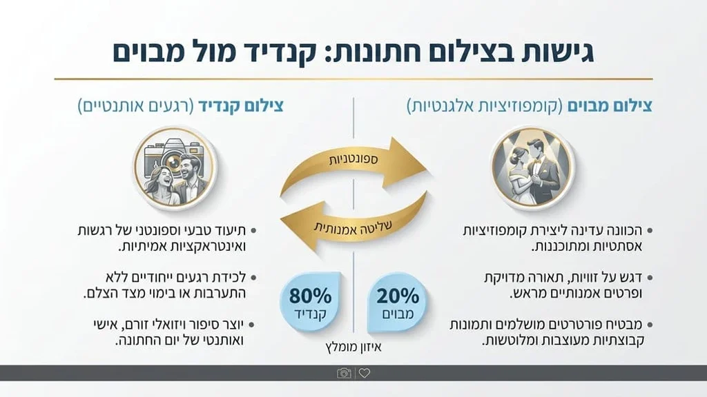 אחרי הפסקה הראשונה של כותרת הקסם והייחודיות, מציג זוג ברחובות תל אביב זוג ביום חתונתם מצטלמים ברחובות תל אביב